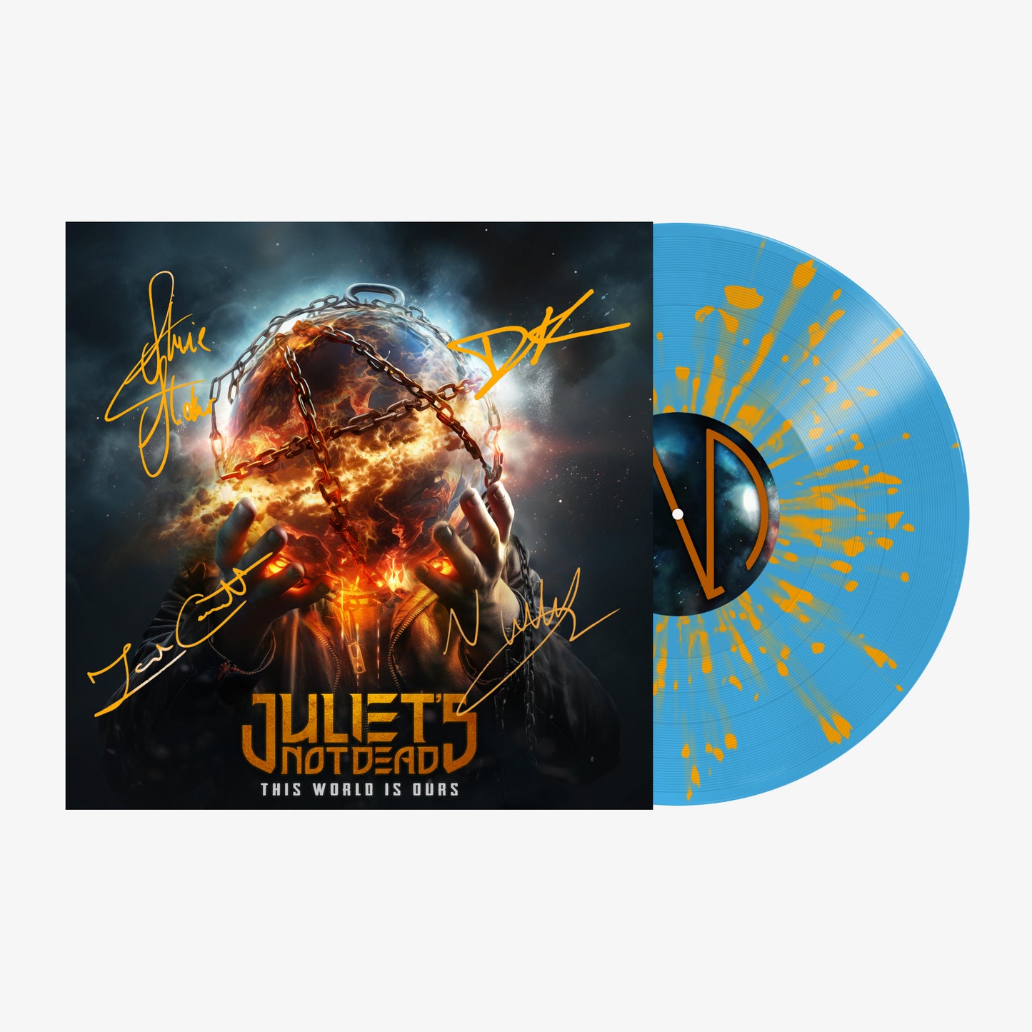 Juliet's Not Dead - This World Is Ours - Signed Light Blue & Orange Vinyl + Downloads - pre-order